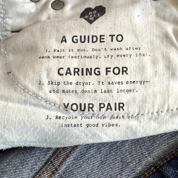 Madewell Jeans Women 24 Blue Denim Cali Demi Boot Exposed button fly Pants - Picture 13 of 14